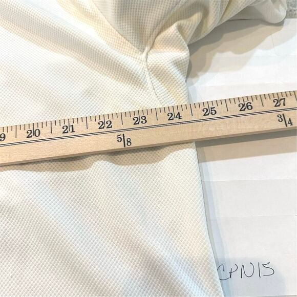 Columbia Men's Short Sleeve Golf Polo Shirt White Size L vented back mesh lined - Picture 4 of 8